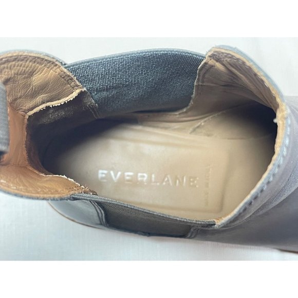 Everlane The Modern Chelsea Boot Womens 8.5 Gray Italian Leather Ankle Pull On - Picture 10 of 11